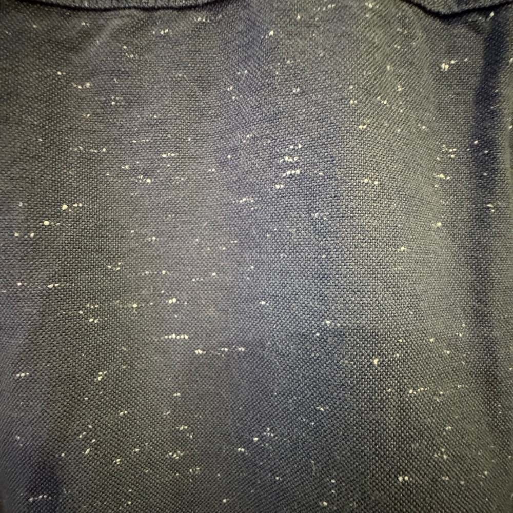 GAP Men's Speckled Dark Blue Button-Down Shirt - Picture 3 of 4